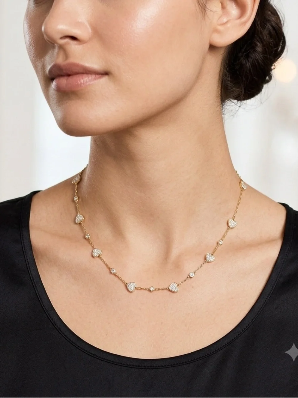 Kate Spade Cubic Zirconia Pavé & Bezel Station Collar Necklace, 16